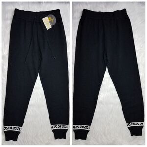 NWT|Michael Kors Black Wool Blend Logo Jogger Pants, SMALL